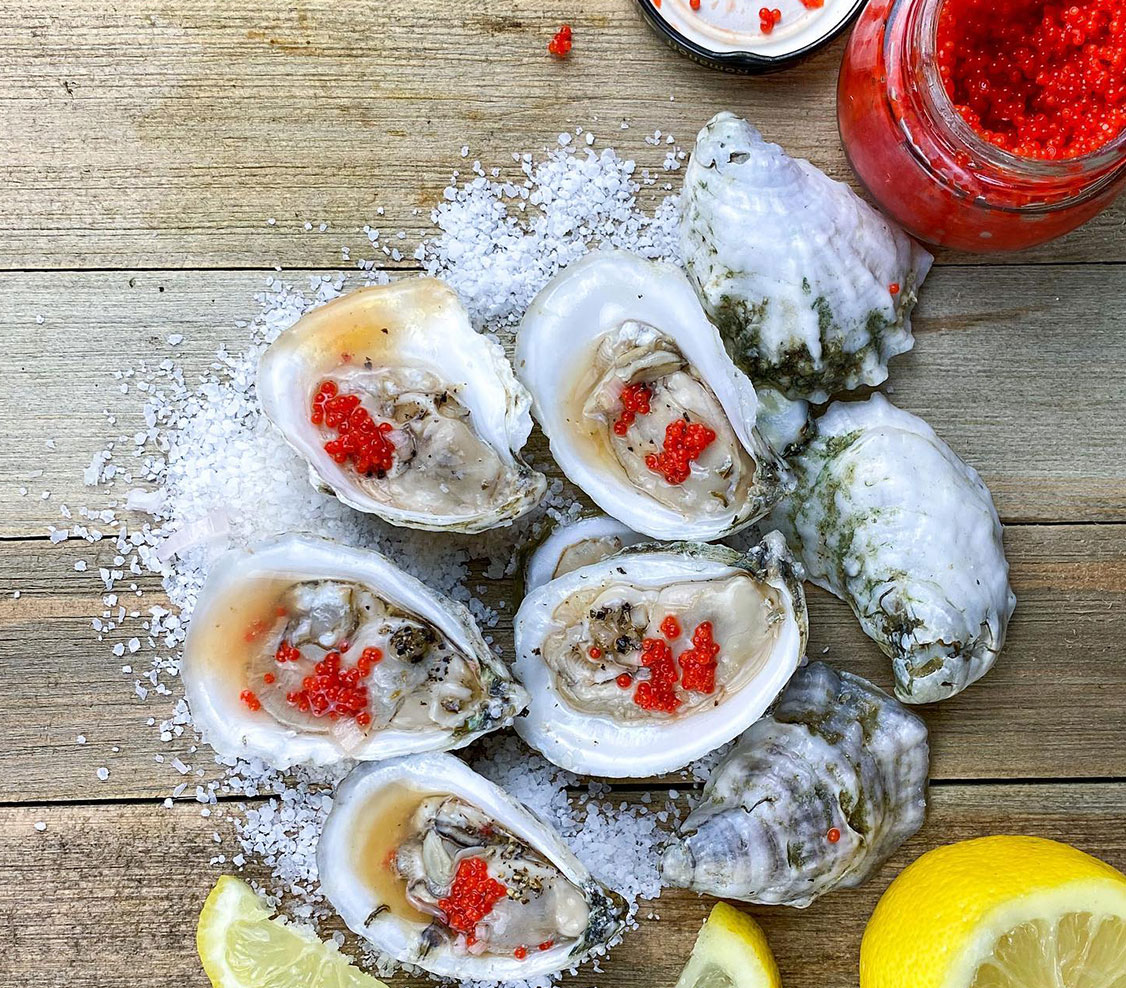 raw oyster platter
